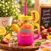 Kleeyo Sunset Being Happy 450 ml Glass Mason Jar