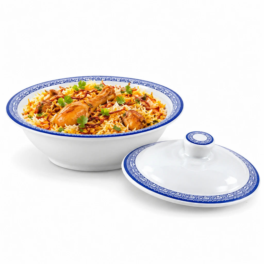 Blaze Windsor 9-Inch Melamine Serving Bowl & Lid