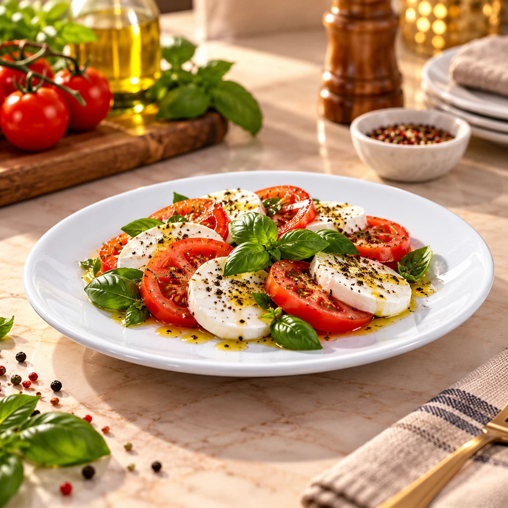 Blaze Cameo White Melamine Flat Plate - 8 & 10 Inches