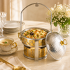 Oman Round Stainless Steel Open Chafing Dish | 6 Sizes: 20cm to 40cm