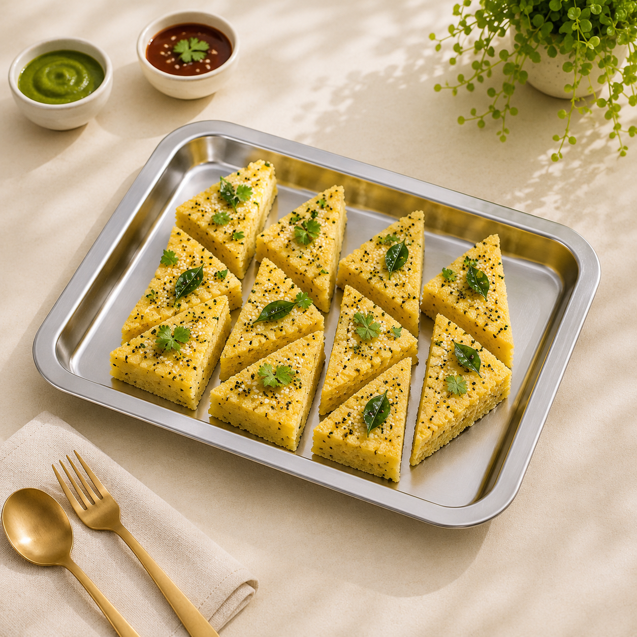 M.G Stainless Steel Serving Tray