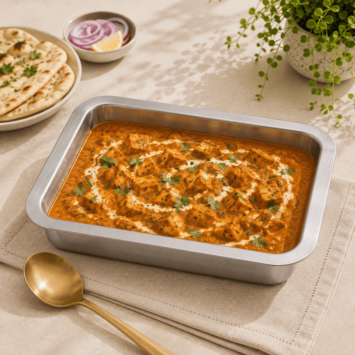 M.G Stainless Steel Deep Tray Kaka Bawa Sons