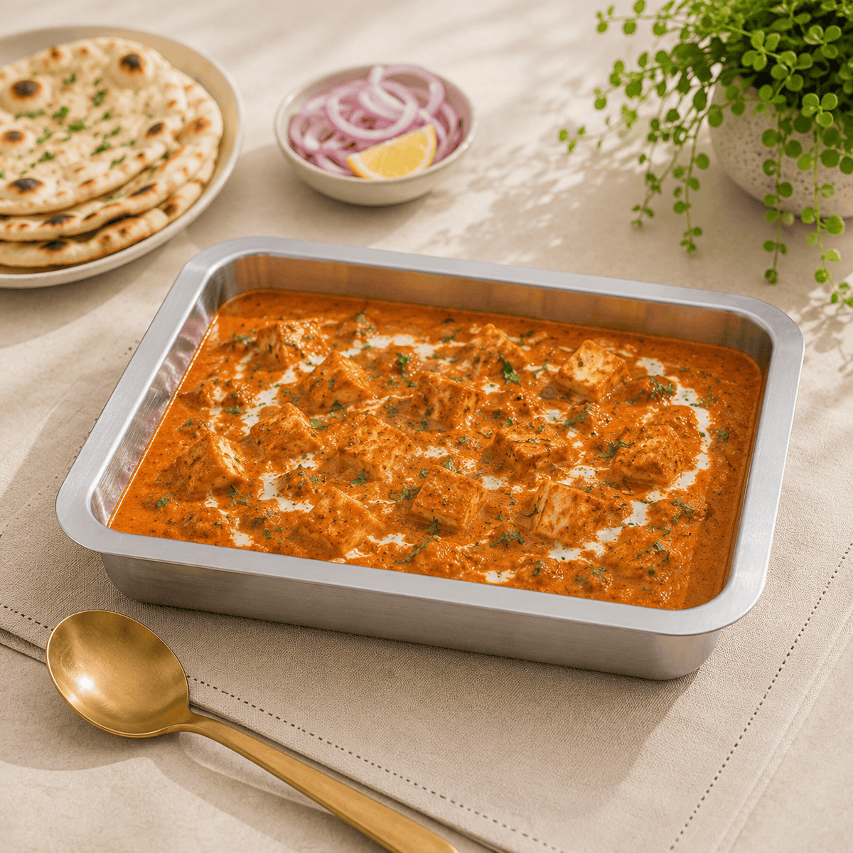 M.G Stainless Steel Deep Tray Kaka Bawa Sons