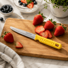 Kiwi No. 512 8-Inch Stainless Steel Knife With Yellow Plastic Handle