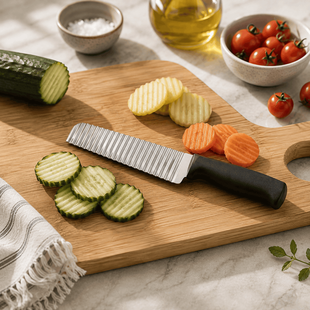 Kiwi No. 401 5-Inch Stainless Steel Crinkle Cutter Knife Kaka Bawa Sons