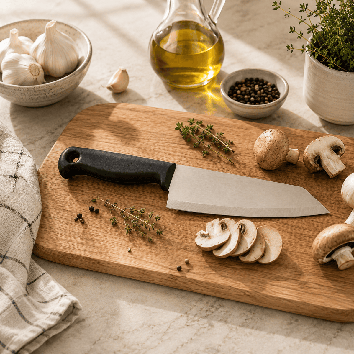 Kiwi No. 173P 8-Inch Stainless Steel Knife With Plastic Handle Kaka Bawa Sons