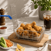 M.G 12*6*5-inch Stainless Steel Rectangular Zinger Fryer Basket