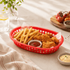 Oval Plastic Fast-Food Serving Basket