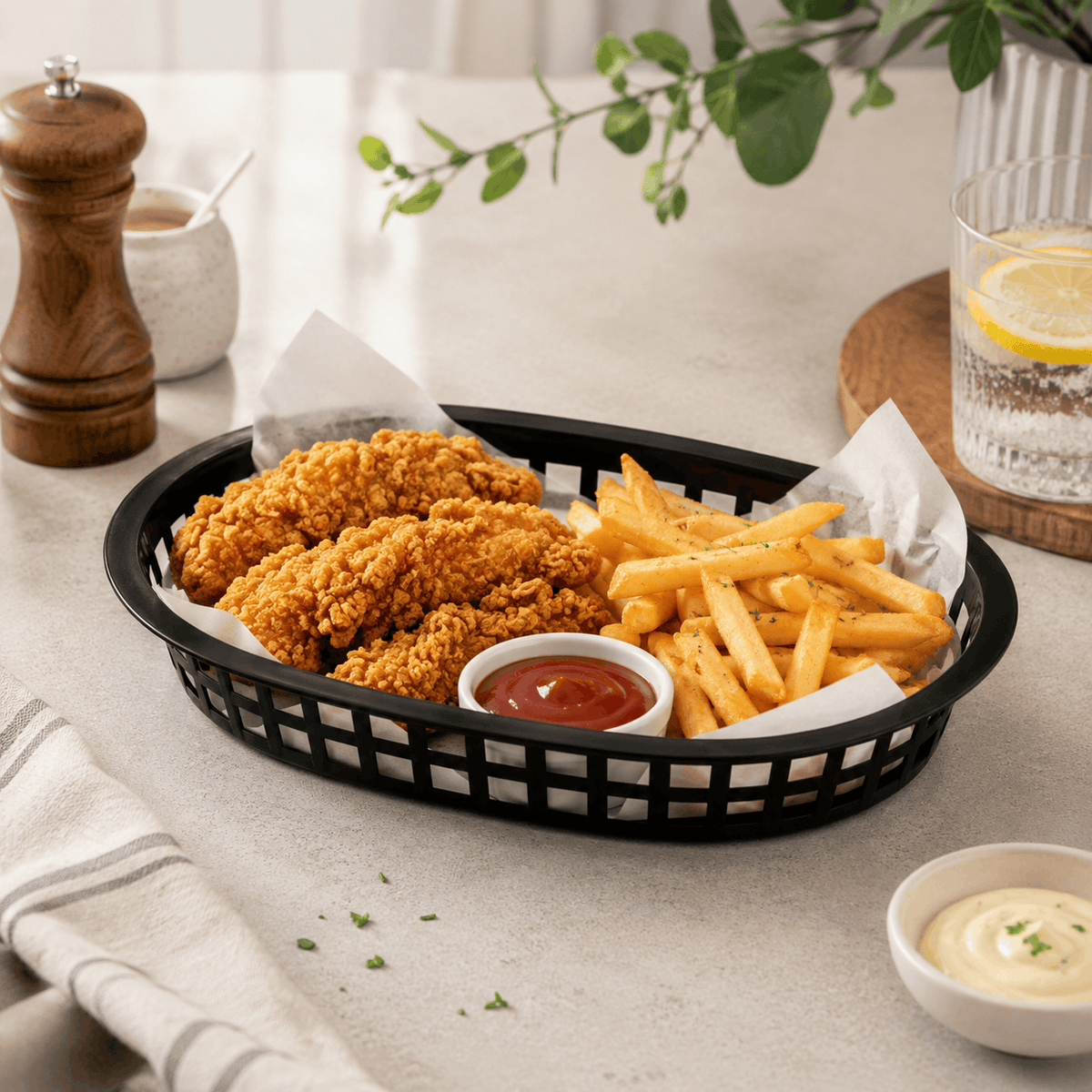 Oval Plastic Fast-Food Serving Basket Kaka Bawa Sons
