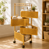SK 4-Tier Stainless Steel Golden Triangular Storage Rack