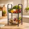 SK Black Plastic Wire Vegetable Rack