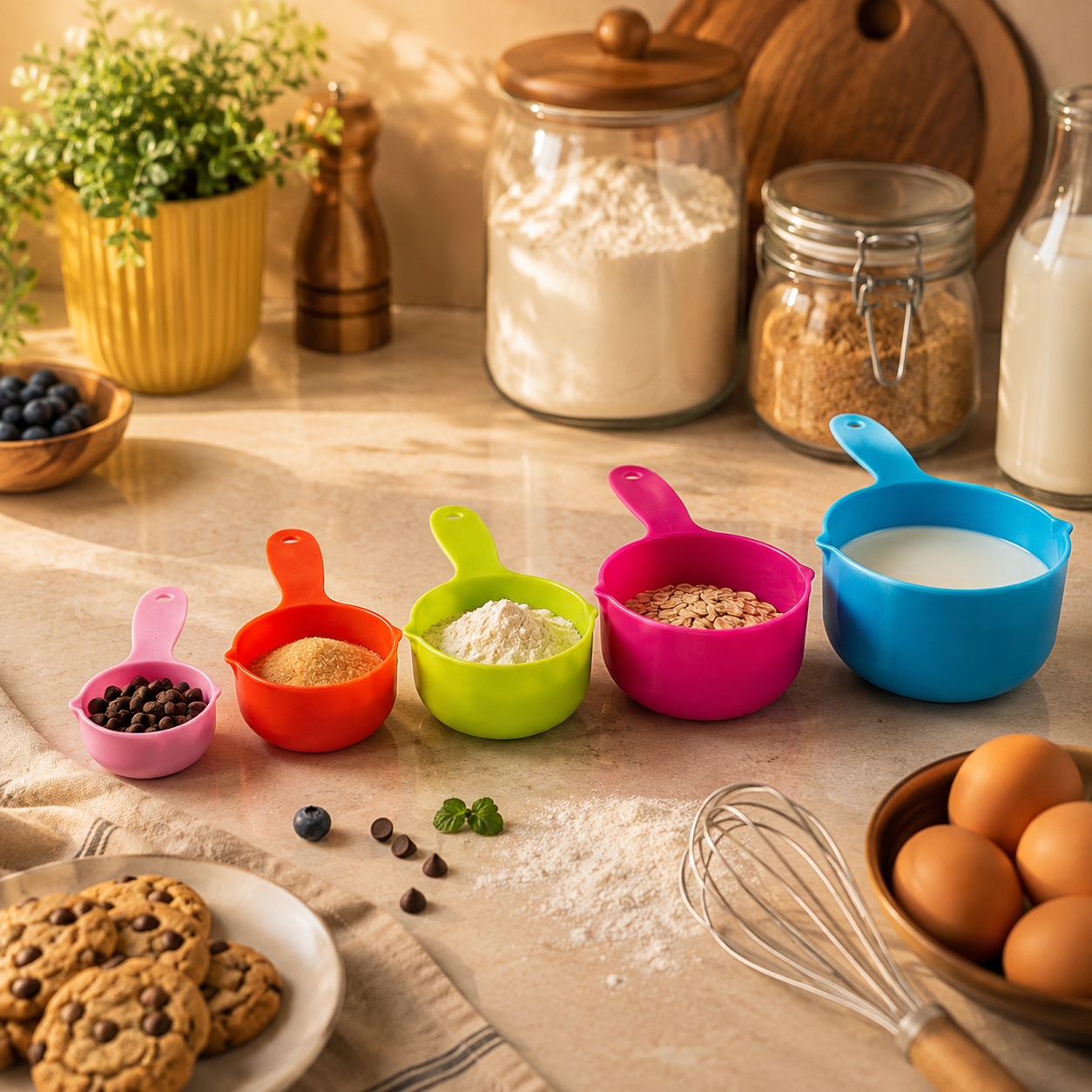 Best 5-Piece Shock Resistant ABS Plastic Measuring Cup Set