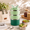 Tedemei 2-Liter 3-Tier Stainless Steel Lunch Box
