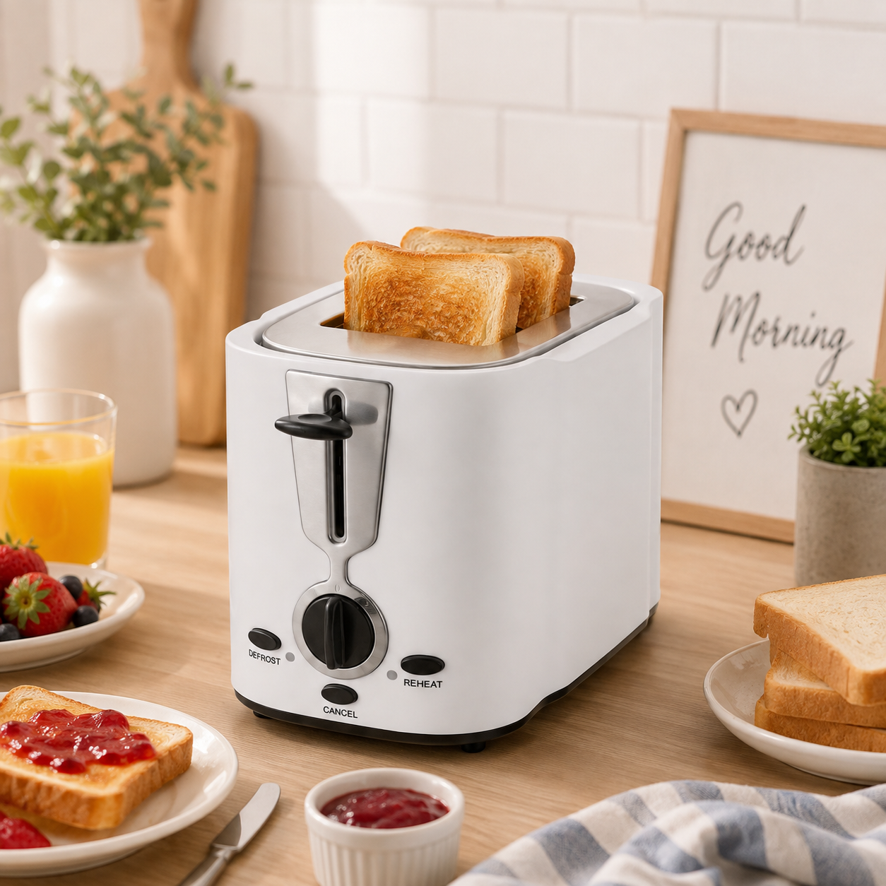 DSP 850 Watt Stainless Steel Toaster