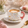 Confetti 300 ML Ceramic Mug with Saucer