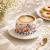 Wildflower Bloom 300 ML Ceramic Mug with Saucer
