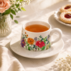 Watercolor Wildflower 300 ML Ceramic Mug with Saucer