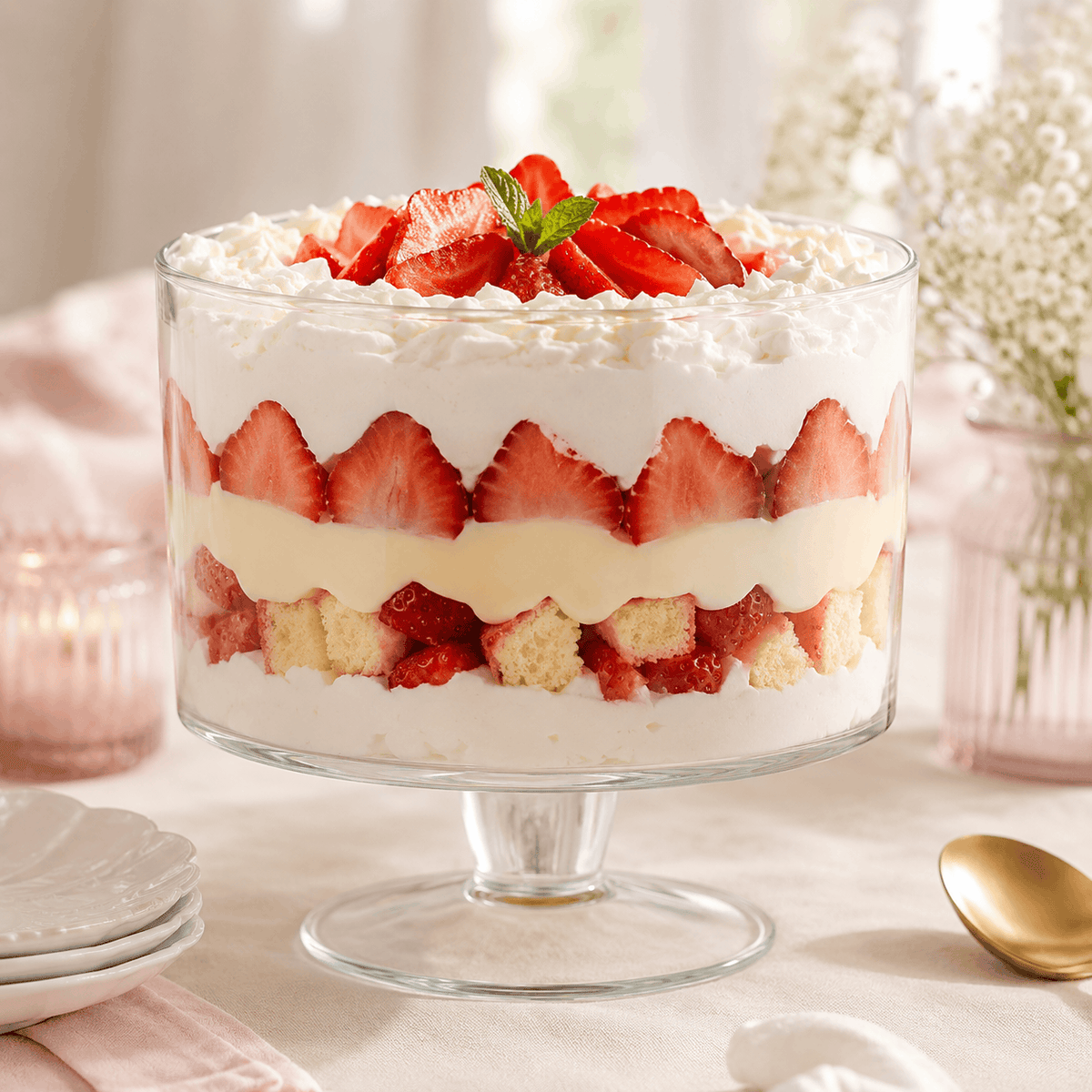 Ace 3.5-Liter 8-Inch Glass Trifle Bowl Kaka Bawa Sons