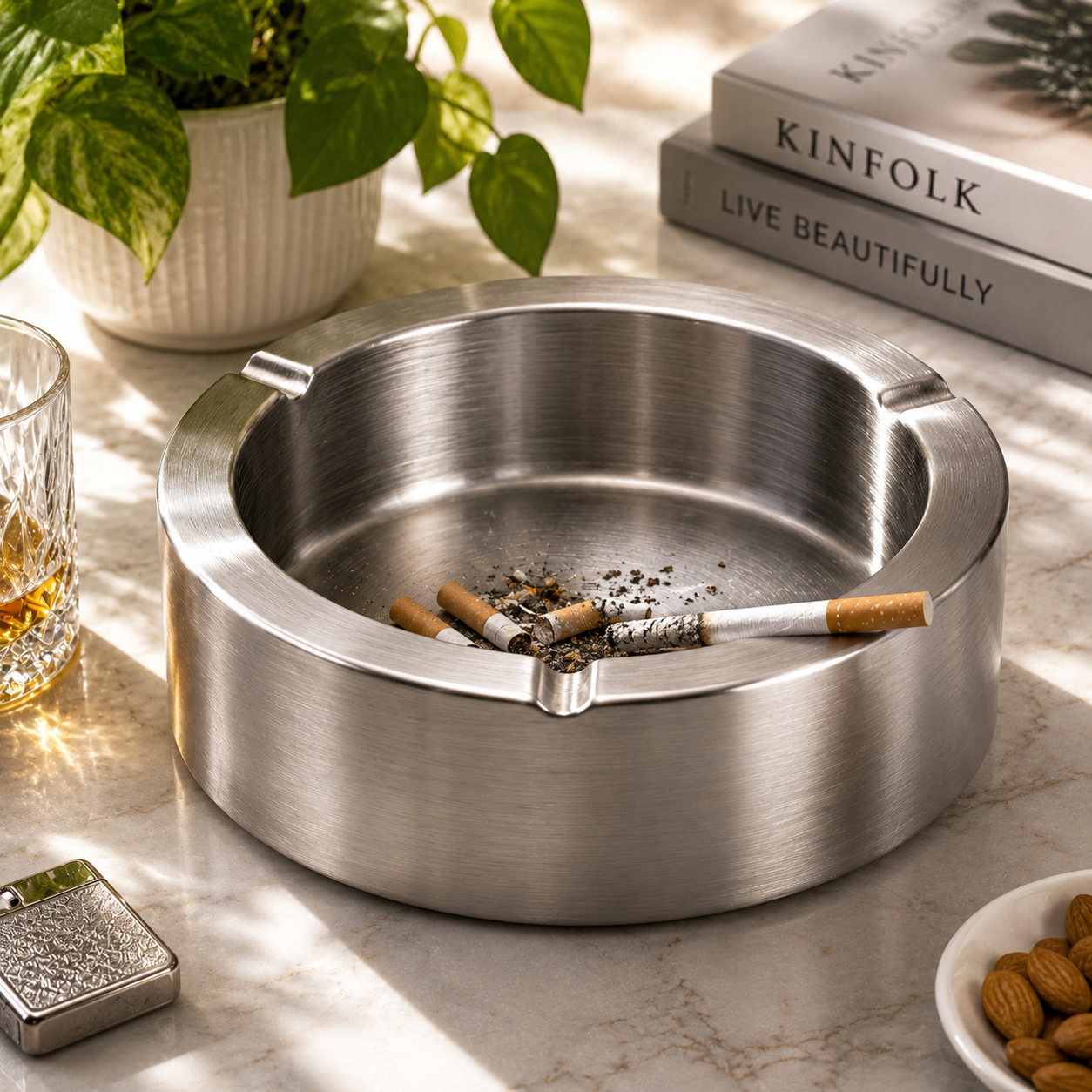 Lishu Steel Ashtrays