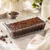 Pasabahce Borcam 800 mL Glass Rectangular Brownie Dish