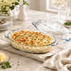 Pasabahce Borcam 1.9-Liter Oval Dish With Lid