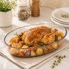 Pasabahce Borcam 3.2-Liter Glass Oval Roaster
