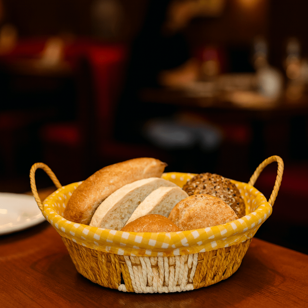 Prime Round Bread Basket With Fabric