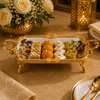 Brilliant Porcelain Rectangular Serving Dish – Red Flower Elegance, 12.5 Inch