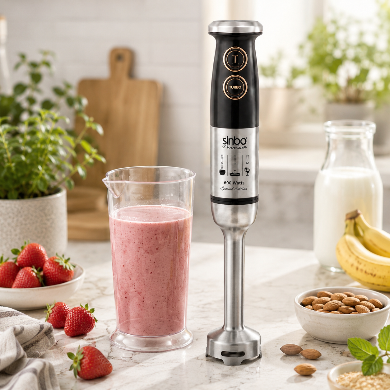 Sinbo Premium 600 Watt, 500 ML Jar Stainless Steel Hand Blender