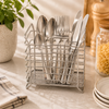 A.T Rectangular Stainless Steel Cutlery Holder