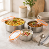 Gourmet Stainless Steel Food Container Set
