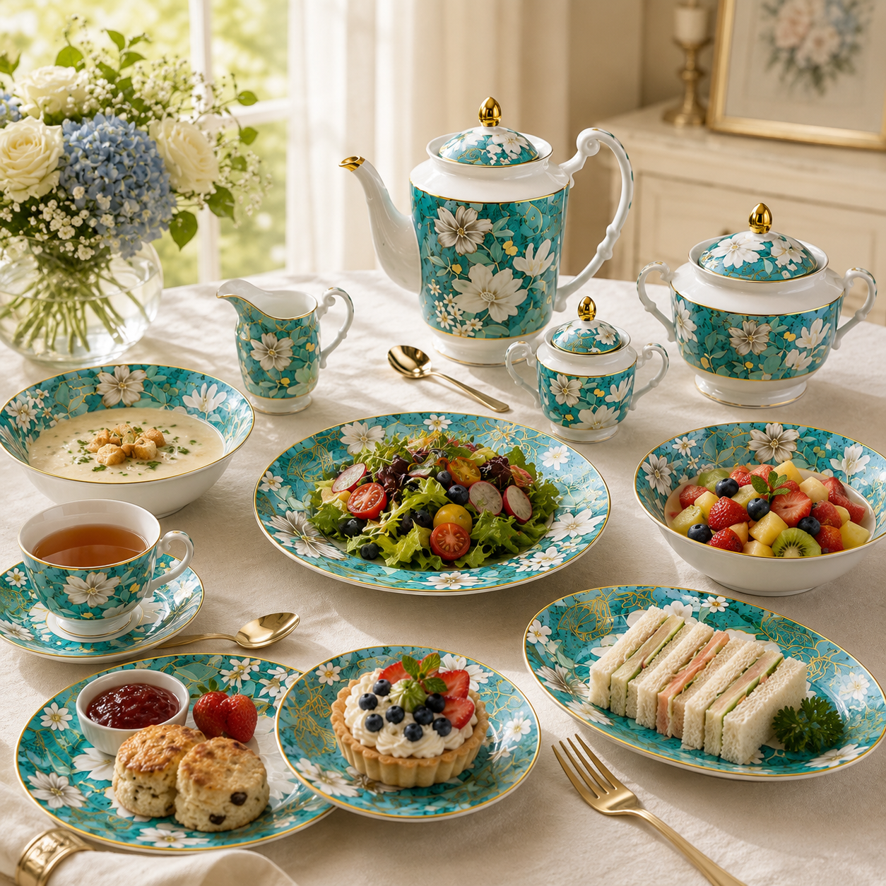 Royal 61-Pieces 8-Serving New Bone Dinner Set SN-Series