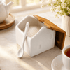 Danny Home House-Shaped Ceramic Sugar Pot With Spoon | 300 mL