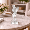 Crystal Tennis Player Decoration Piece