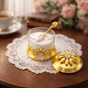 Fancy Golden Sugar Pot