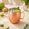 Crest 250 ML Copper Coating Brass Mug