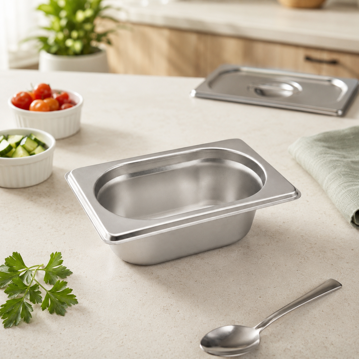 Mart 1/9 Stainless Steel Gastronorm (GN) Food Pans