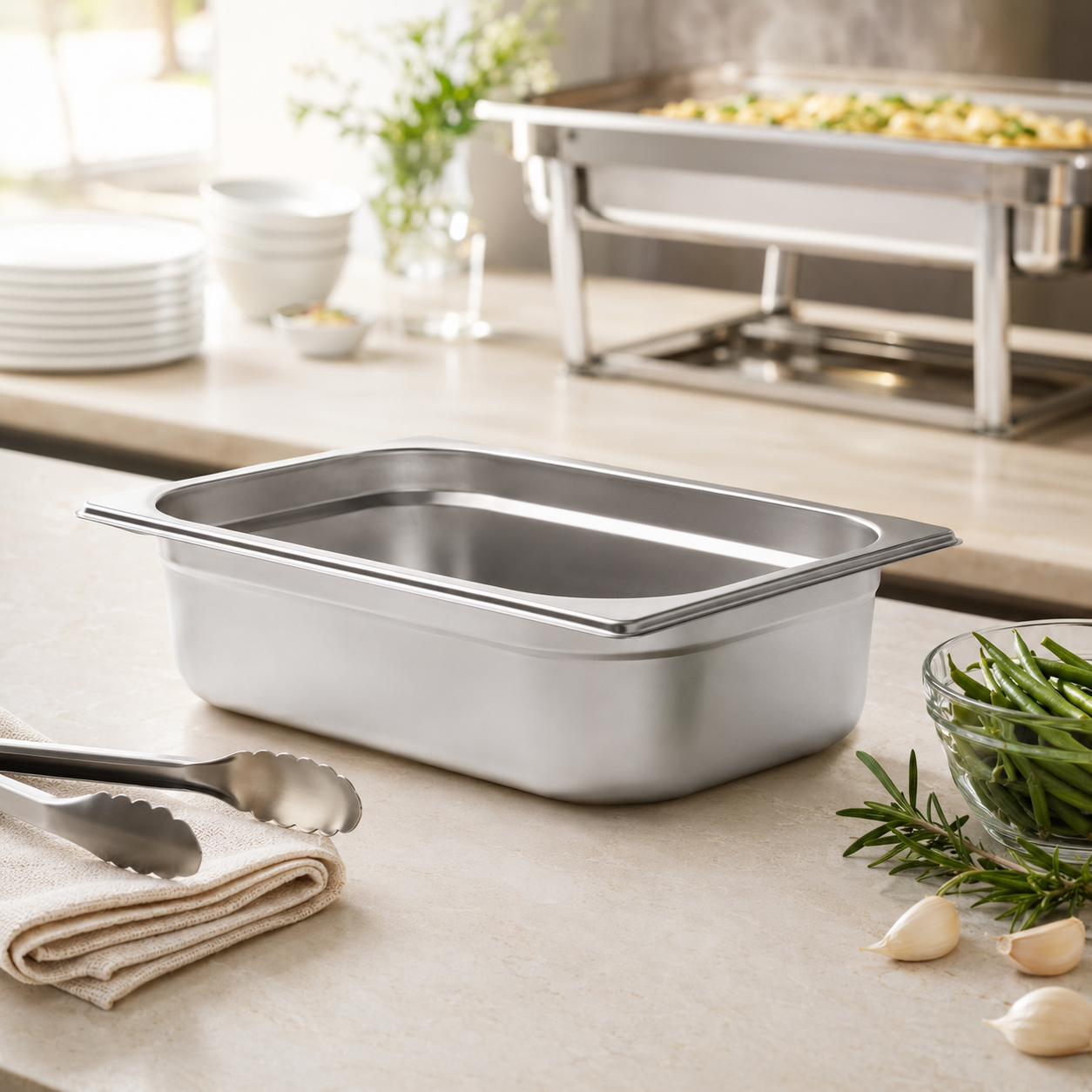 Mart 1/2 Stainless Steel Gastronorm (G.N) Food Pans