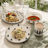 Danny Home 24-Piece Ceramic Dinner Set – Nordic Pine