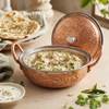 R.S Brass Copper Coating Hammered Serving Naqshi Karie
