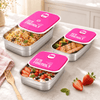 Tedemei 3-Pieces Stainless Steel Rectangular Food Container Sets