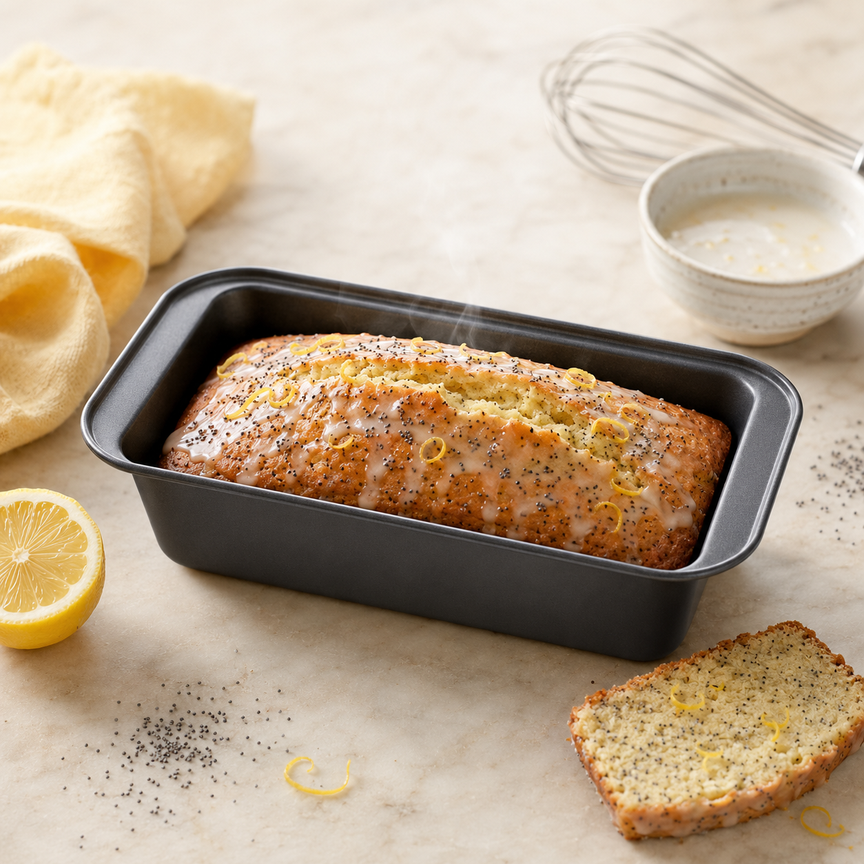 Kings Black Metal Rectangular Loaf Pans