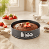 Kings Black Metal Round Cake Moulds