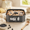 Kings 20 cm, 22 cm,  24 cm Black Metal Square Cake Moulds