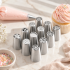 Crest 12-Pieces Stainless Steel Large Icing Nozzles Set