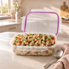 Home Table 3.45-Liter 3.3Kg Plastic Food Container With Lock Lid