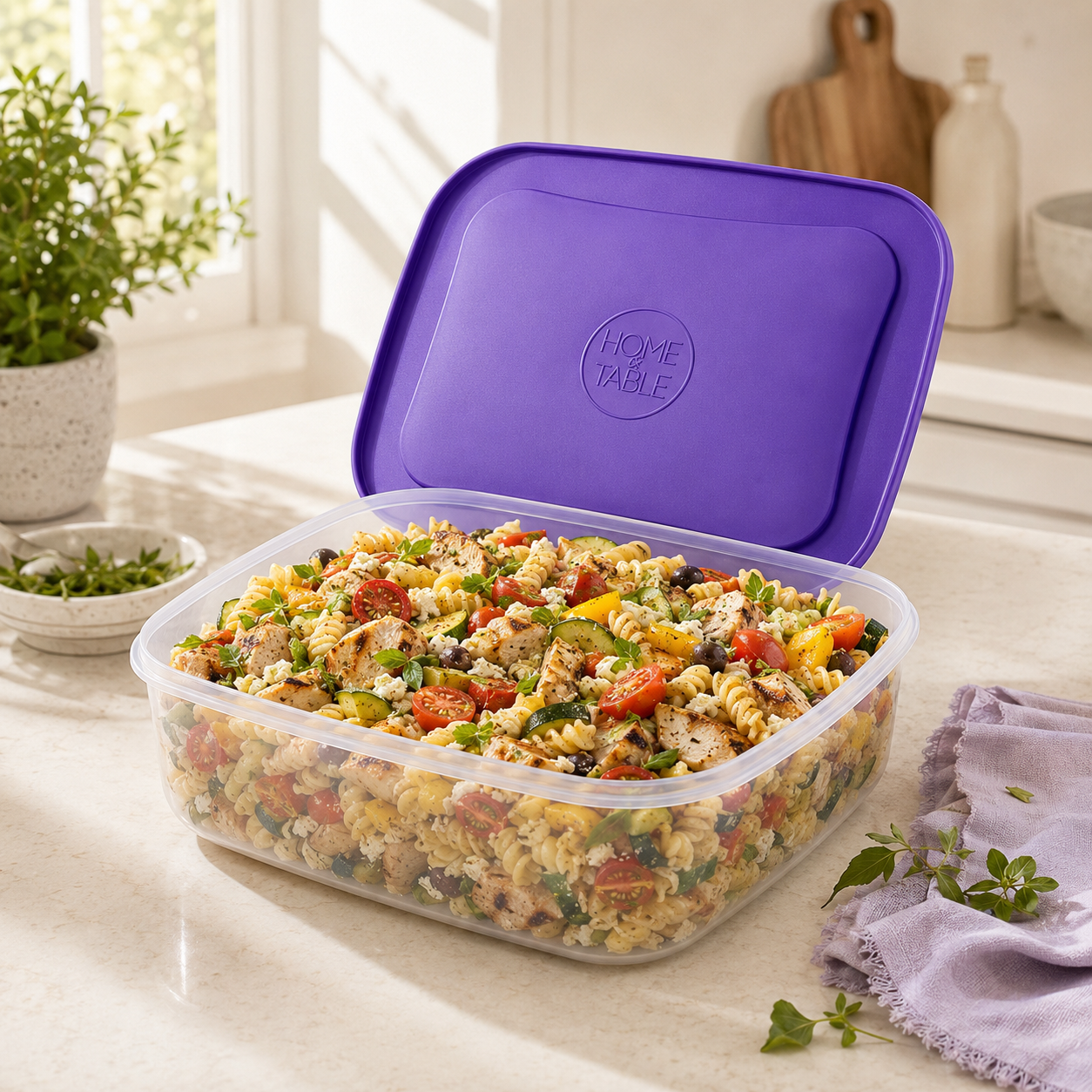 Home Table 5-Liter 4.7Kg Plastic Food Containers