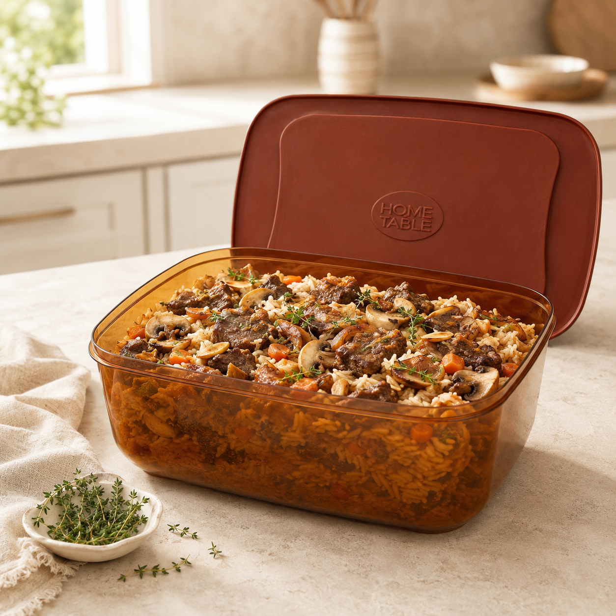 Home Table 5-Liter 4.7Kg Plastic Food Containers