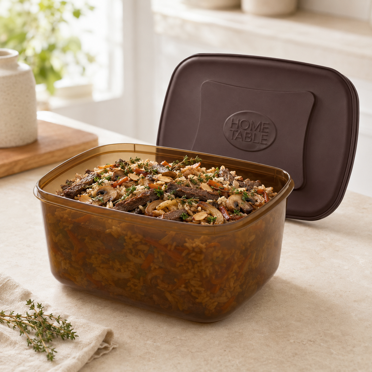 Home Table 3-Liter 2.8Kg Plastic Food Containers