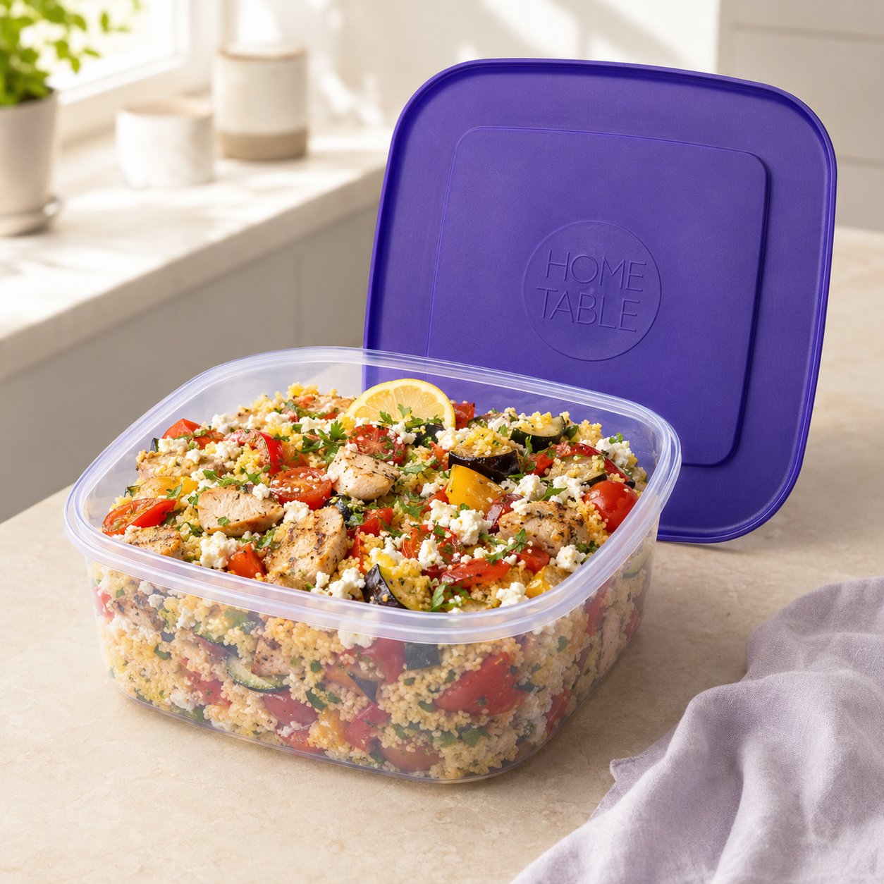 Home Table 3-Liter 2.8Kg Plastic Food Containers